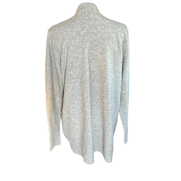 Love Ellie Stitch Fix Open Front Cardigan Sweater Gray Ribbed Details Size XL - Picture 2 of 3